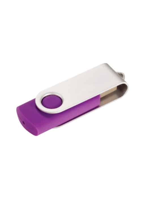 Memoria USB Giratoria Morado